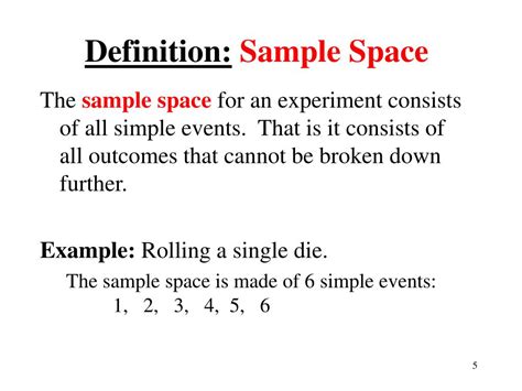 Sample Space Definition (Illustrated Mathematics Dictionary) .